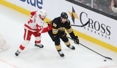 Forward Jeffrey Viel spent part of Monday's practice as a defenseman.