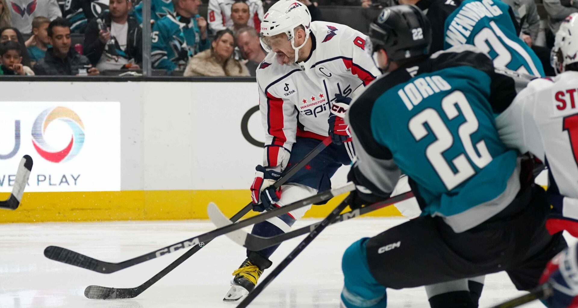 Quick bites: Capitals score seven in win over Sharks