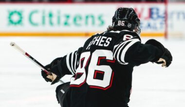 Tate McRae Watches Jack Hughes’ Return