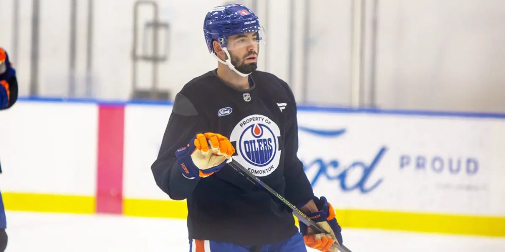 Jake Walman practice Oilers