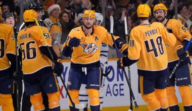 Filip Forsberg, Justus Annunen lead Nashville Predators over New York Rangers