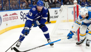 NHL Roundup: Raddysh hits 100 career points as Lightning beat Blues