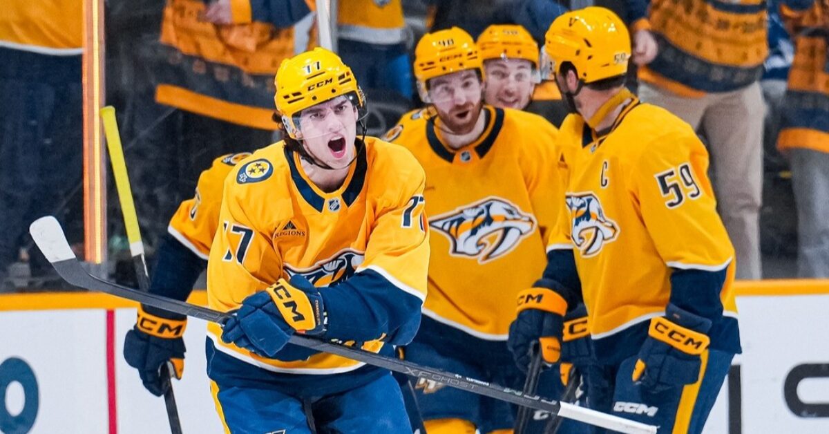 Inside Luke Evangelista’s nifty shot, wild celebration that lifted Predators over Maple Leafs
