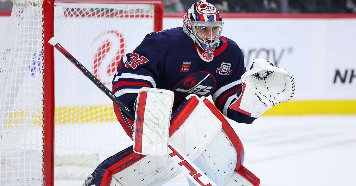 Winnipeg Jets G Connor Hellebuyck to skate soon, no change to timeline