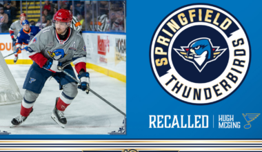 Springfield Thunderbirds | Blues Recall F Hugh McGing from T-Birds