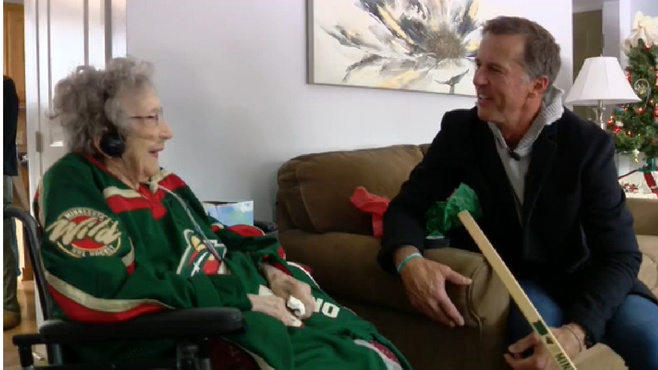 A 108-year-old fan gets a special visit from Mike Modano