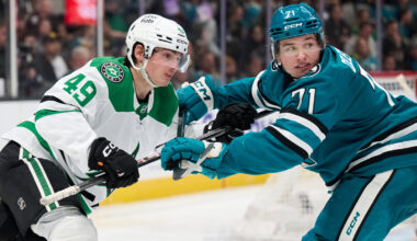 Macklin Celebrini on mission to drag Sharks into fight, set tone – NBC Sports Bay Area & California