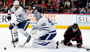 Woll injury thrusts Maple Leafs' goalie strategy in doubt