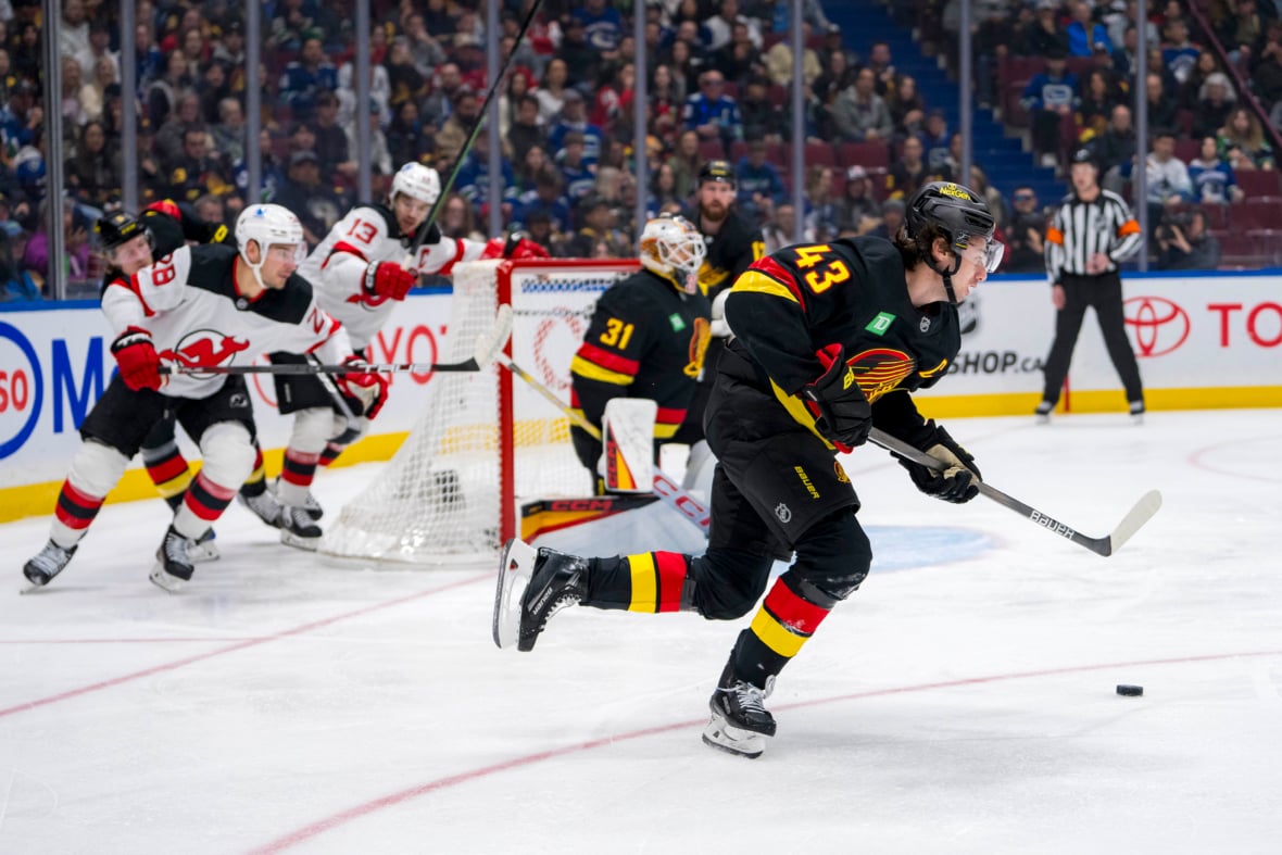 Devils Working Phone Lines, Quinn Hughes, Predators