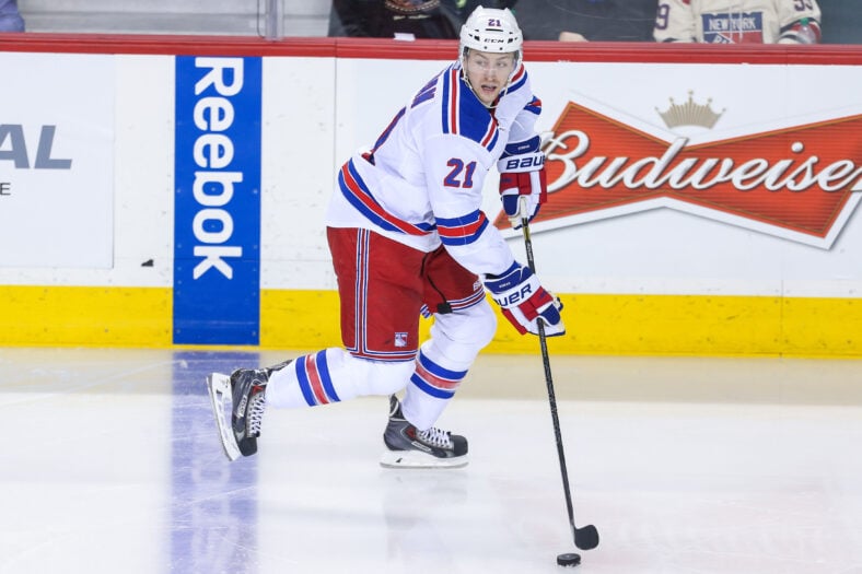 NHL: New York Rangers at Calgary Flames