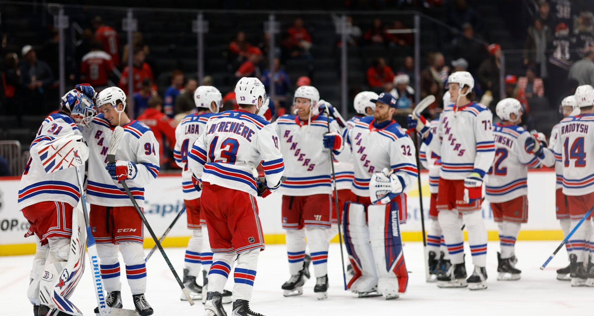 Rangers head home for Christmas after rallying past Capitals 7-3: Takeaways