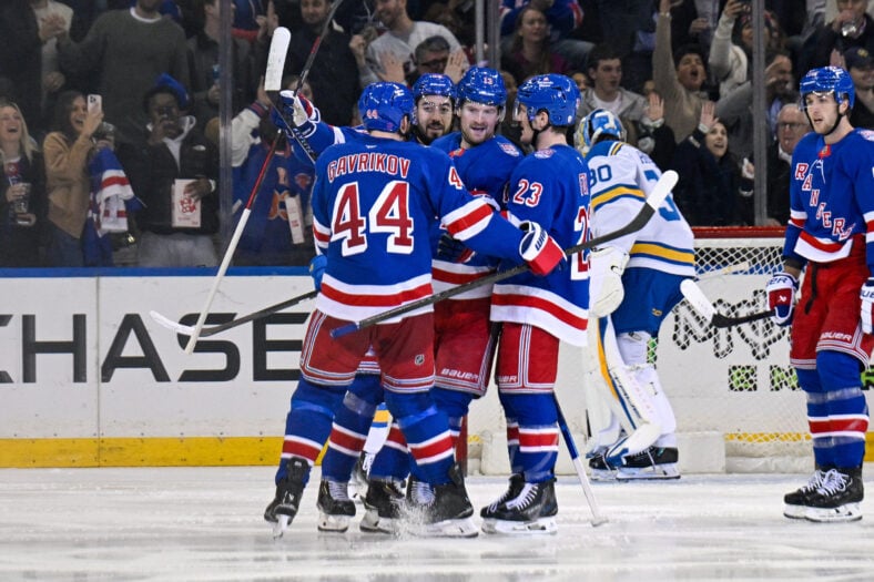 NHL: St. Louis Blues at New York Rangers