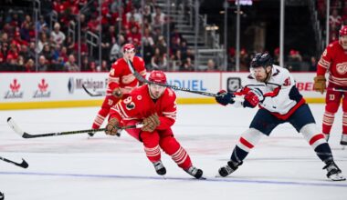 Caps Fall to Red Wings in OT