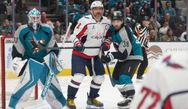 Caps Demolish Sharks in San Jose