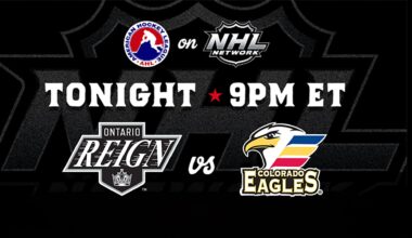 NHL Network to Televise Colorado Eagles Game vs. Ontario