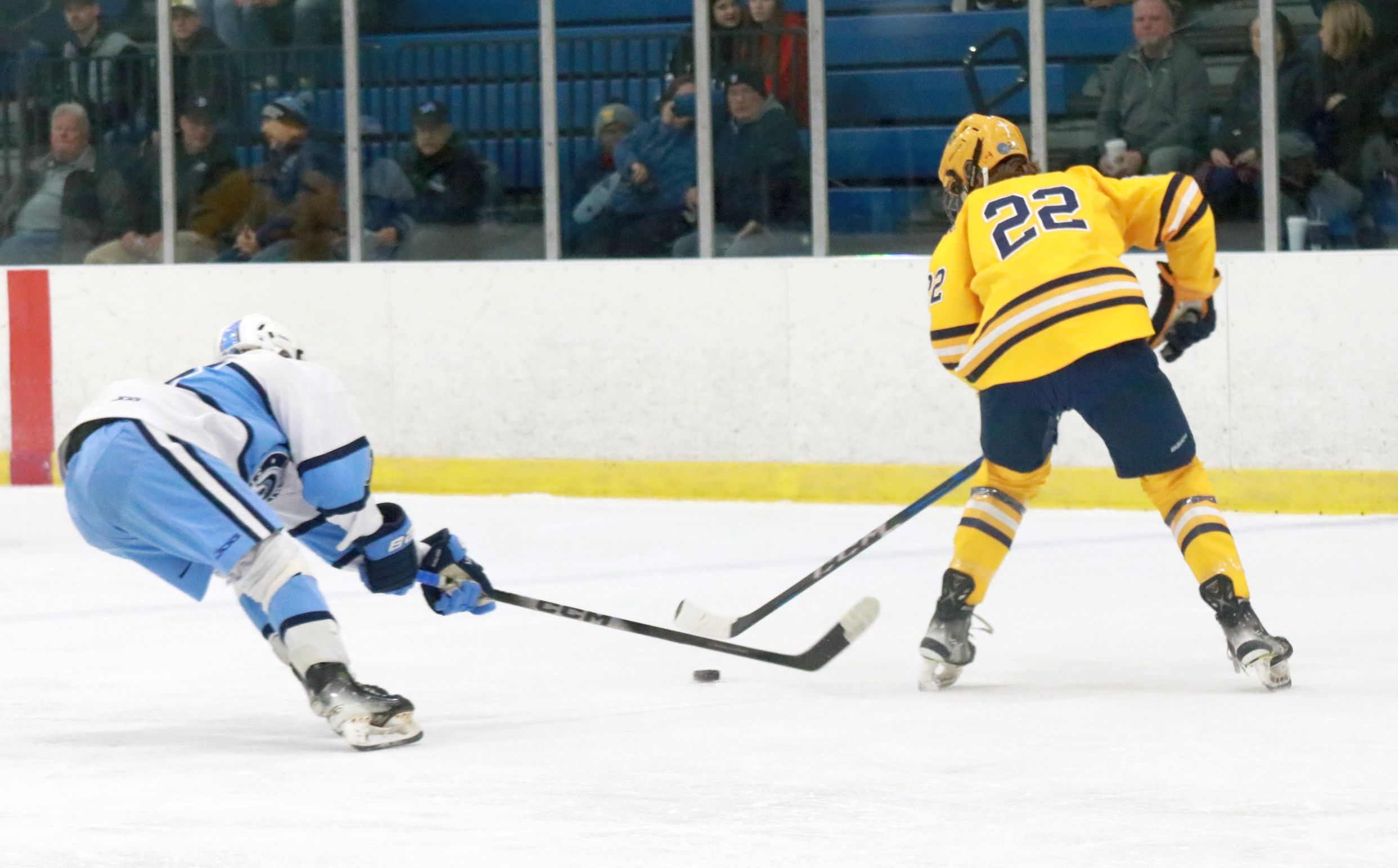 The Trenton ice hockey team was handed a 5-2 loss...