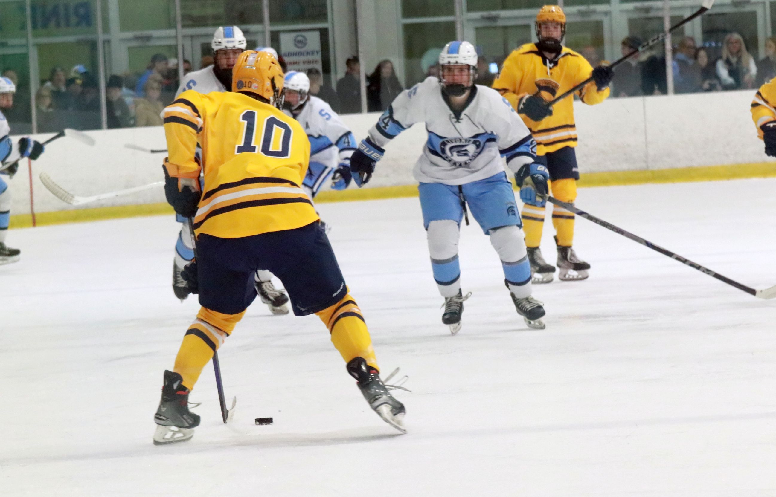 The Trenton ice hockey team was handed a 5-2 loss...