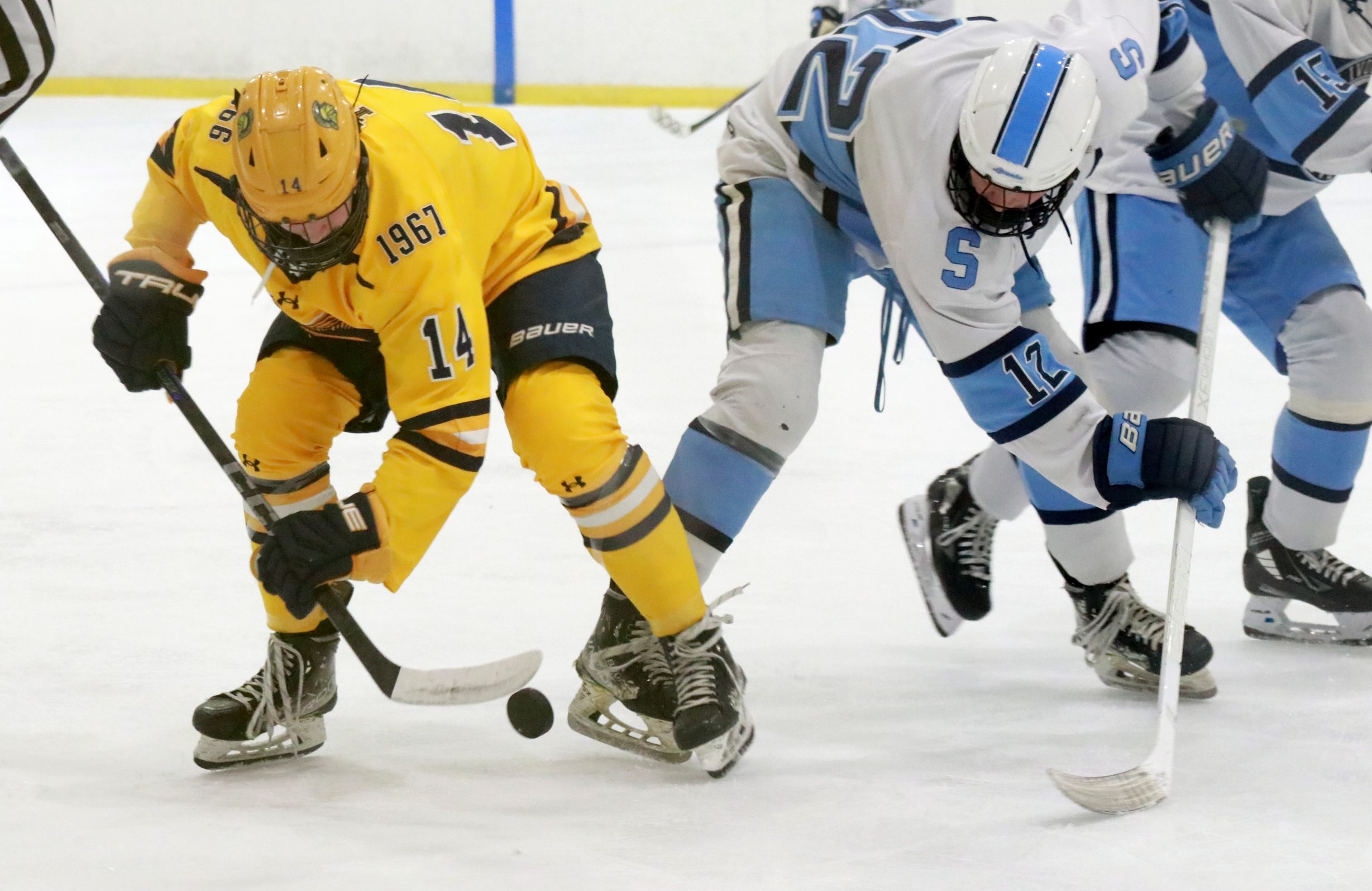 The Trenton ice hockey team was handed a 5-2 loss...