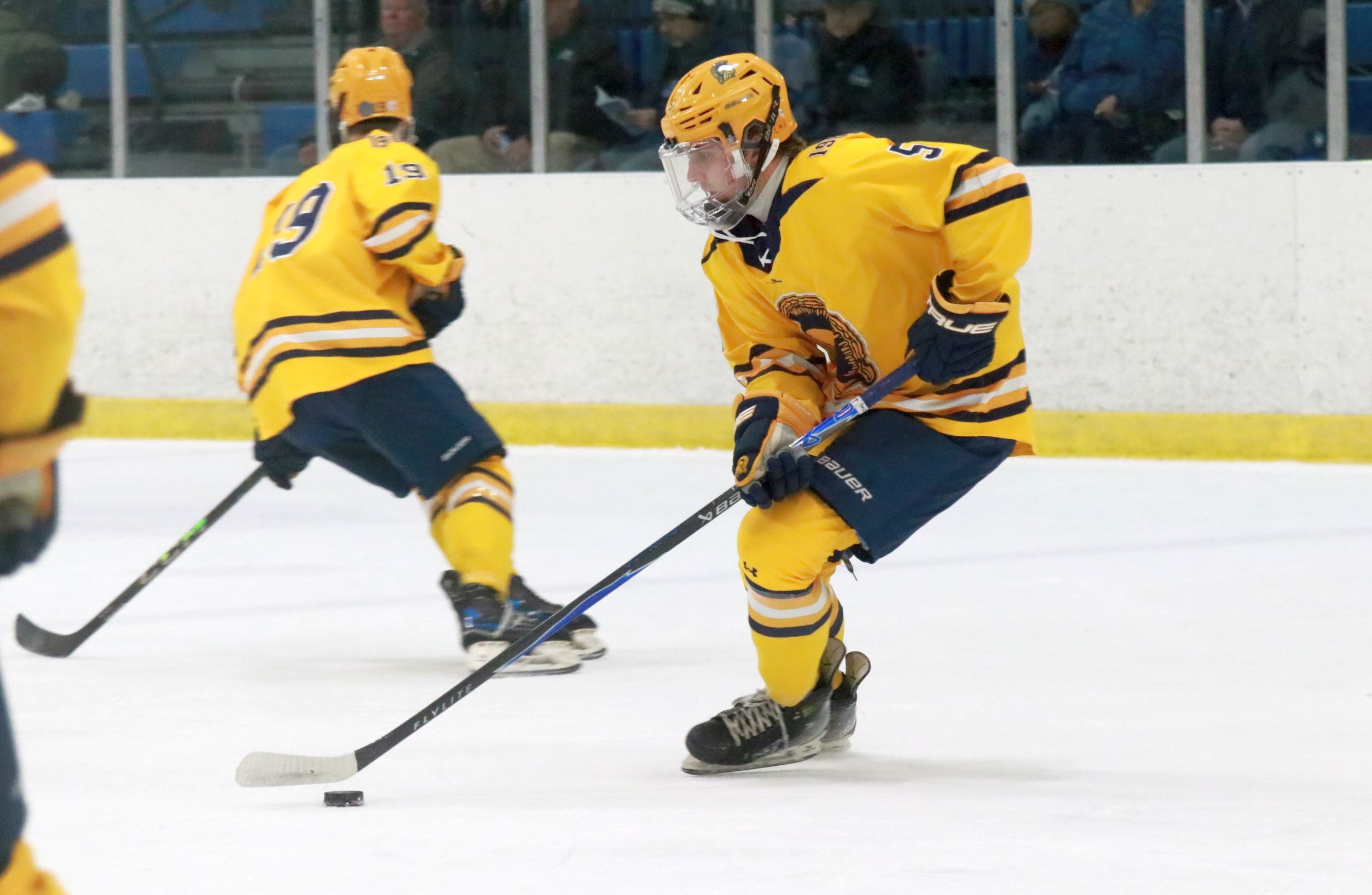 The Trenton ice hockey team was handed a 5-2 loss...