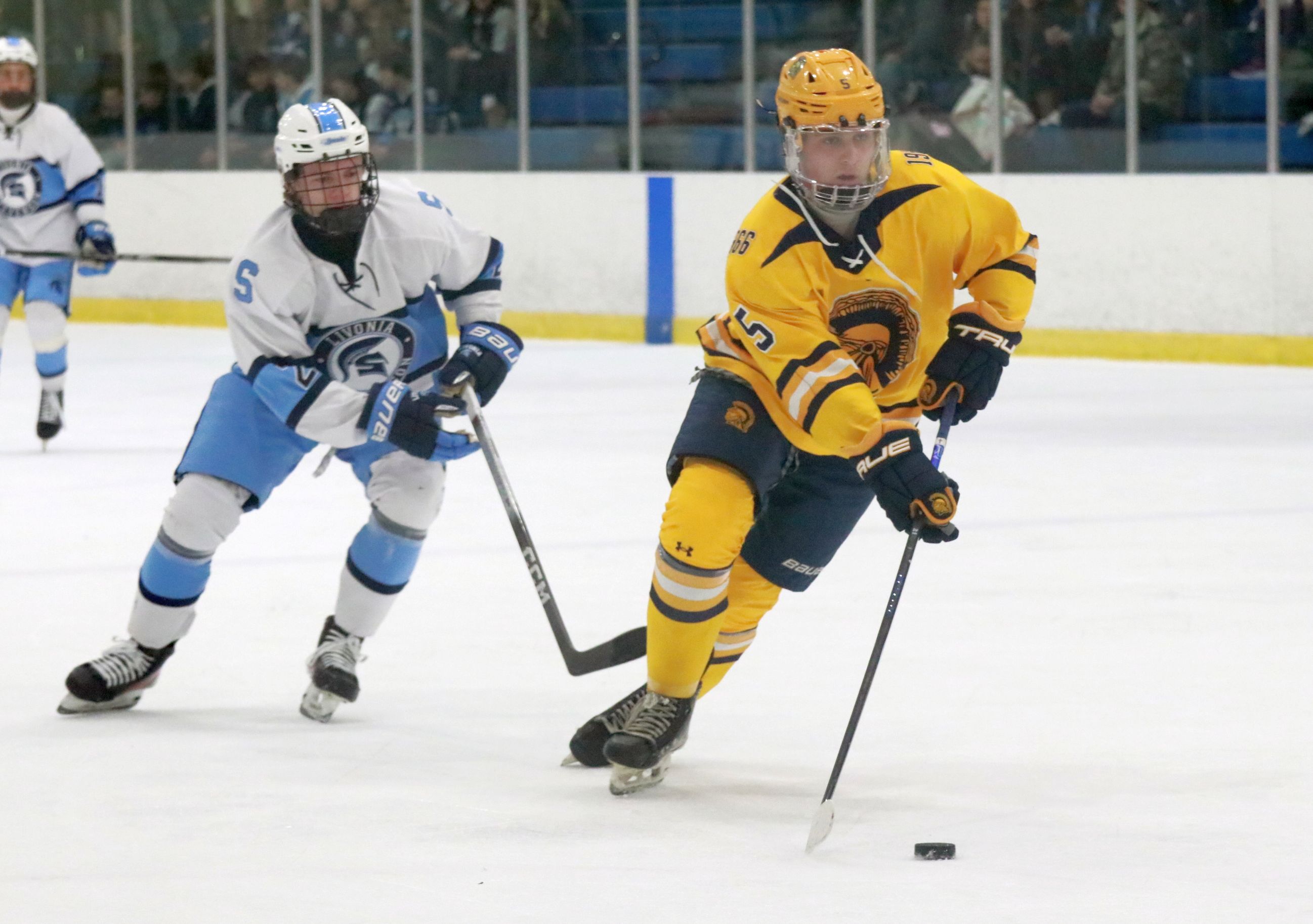 The Trenton ice hockey team was handed a 5-2 loss...