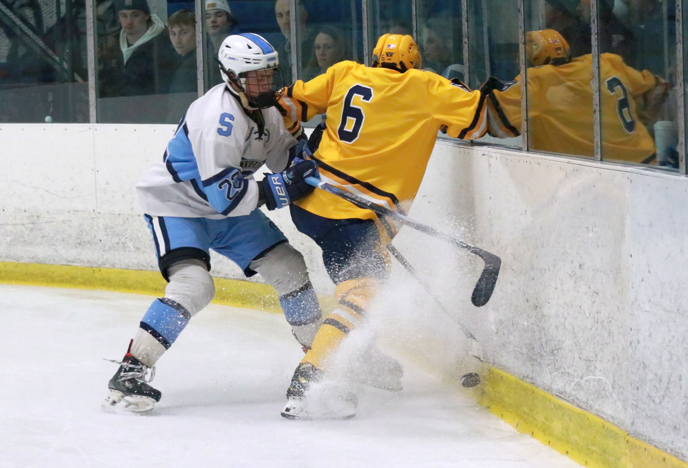 The Trenton ice hockey team was handed a 5-2 loss...
