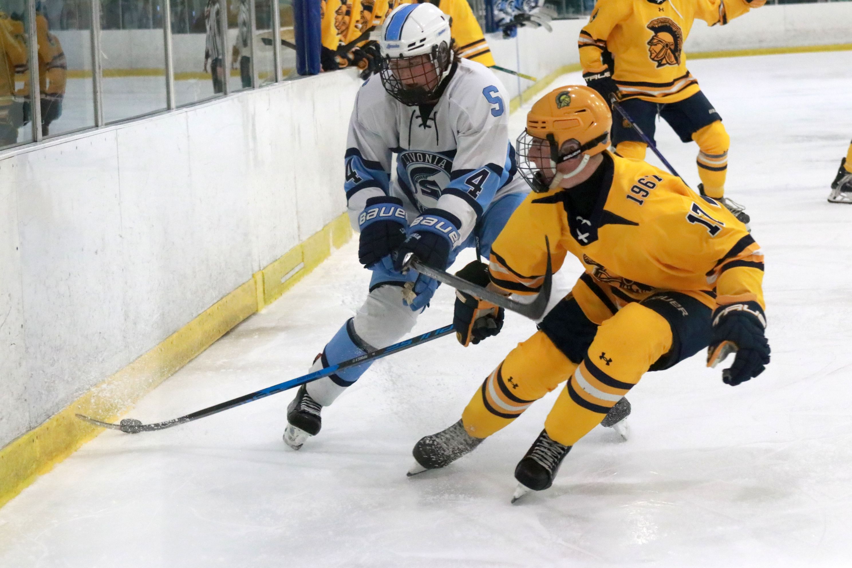 The Trenton ice hockey team was handed a 5-2 loss...