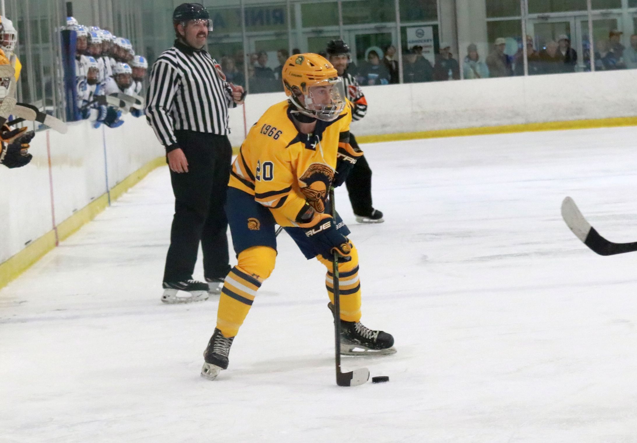 The Trenton ice hockey team was handed a 5-2 loss...