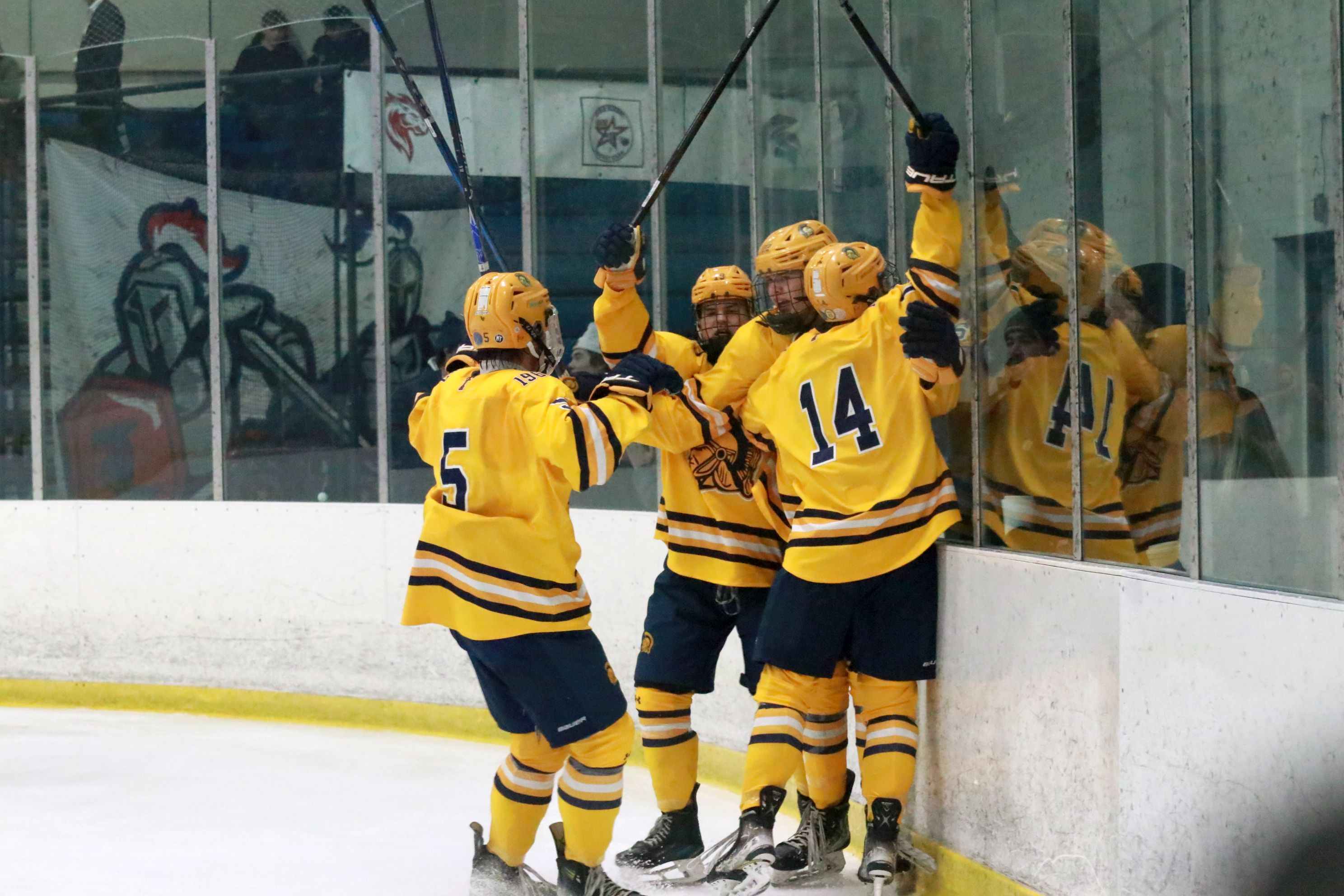 The Trenton ice hockey team was handed a 5-2 loss...