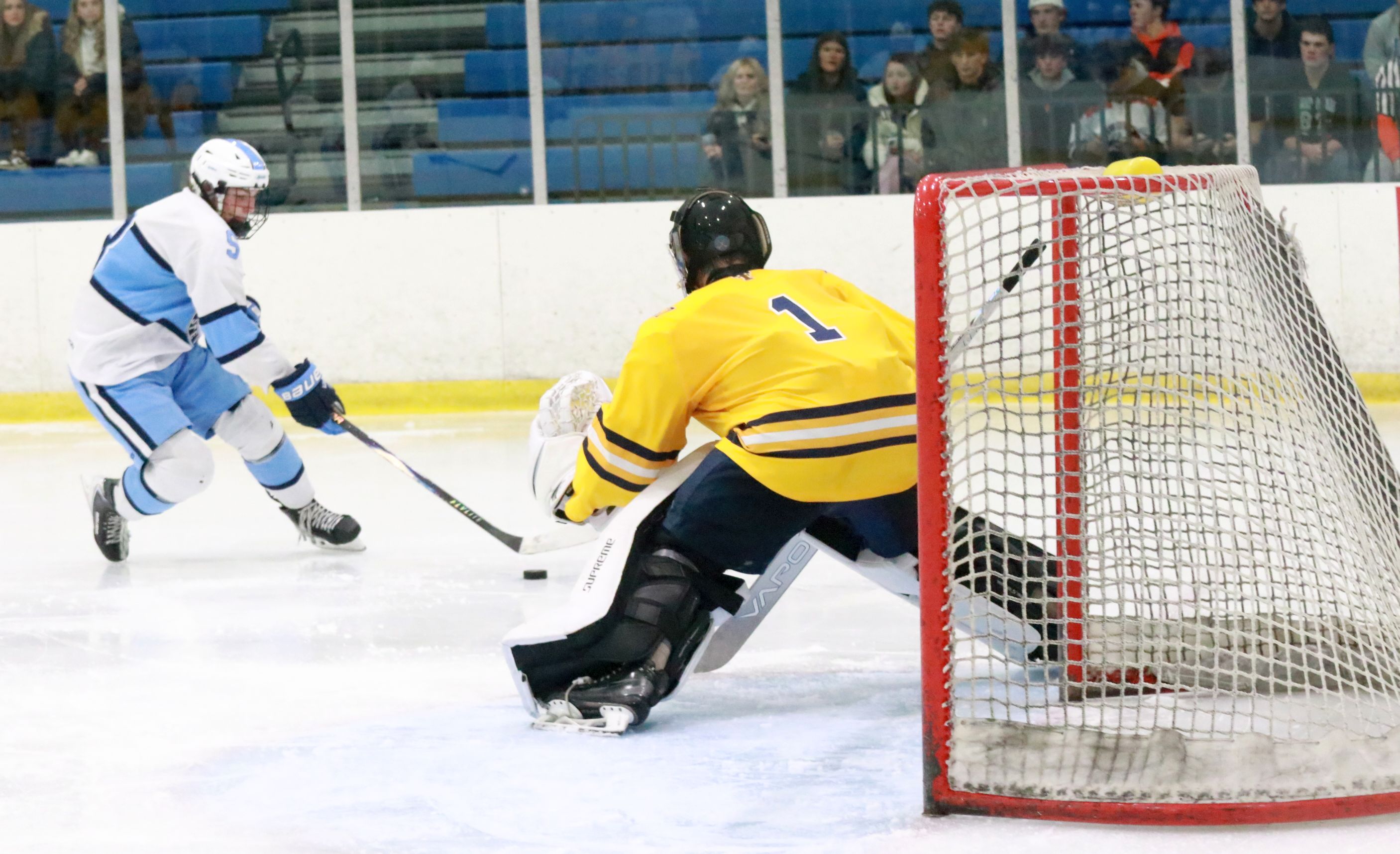 The Trenton ice hockey team was handed a 5-2 loss...
