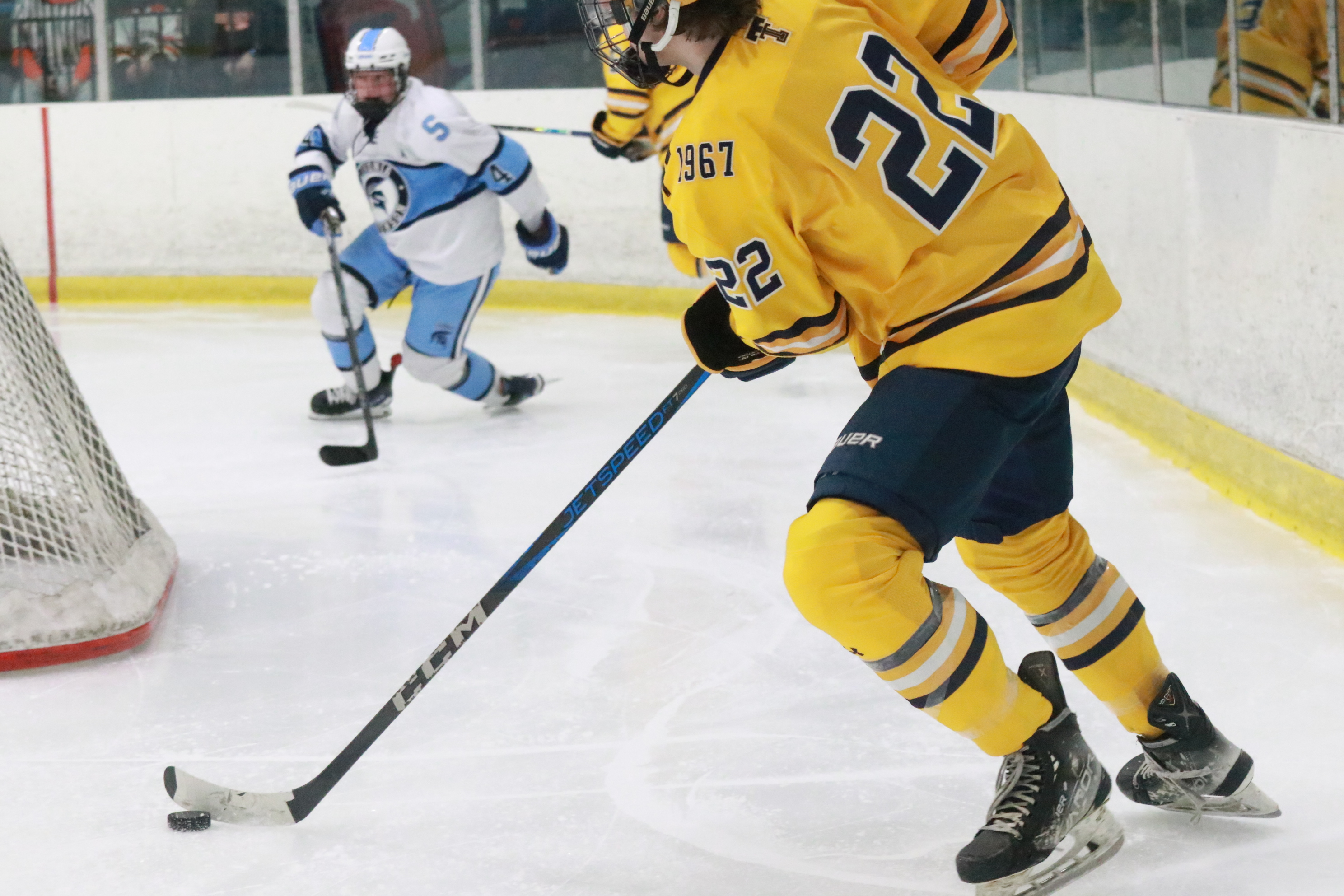 The Trenton ice hockey team was handed a 5-2 loss...