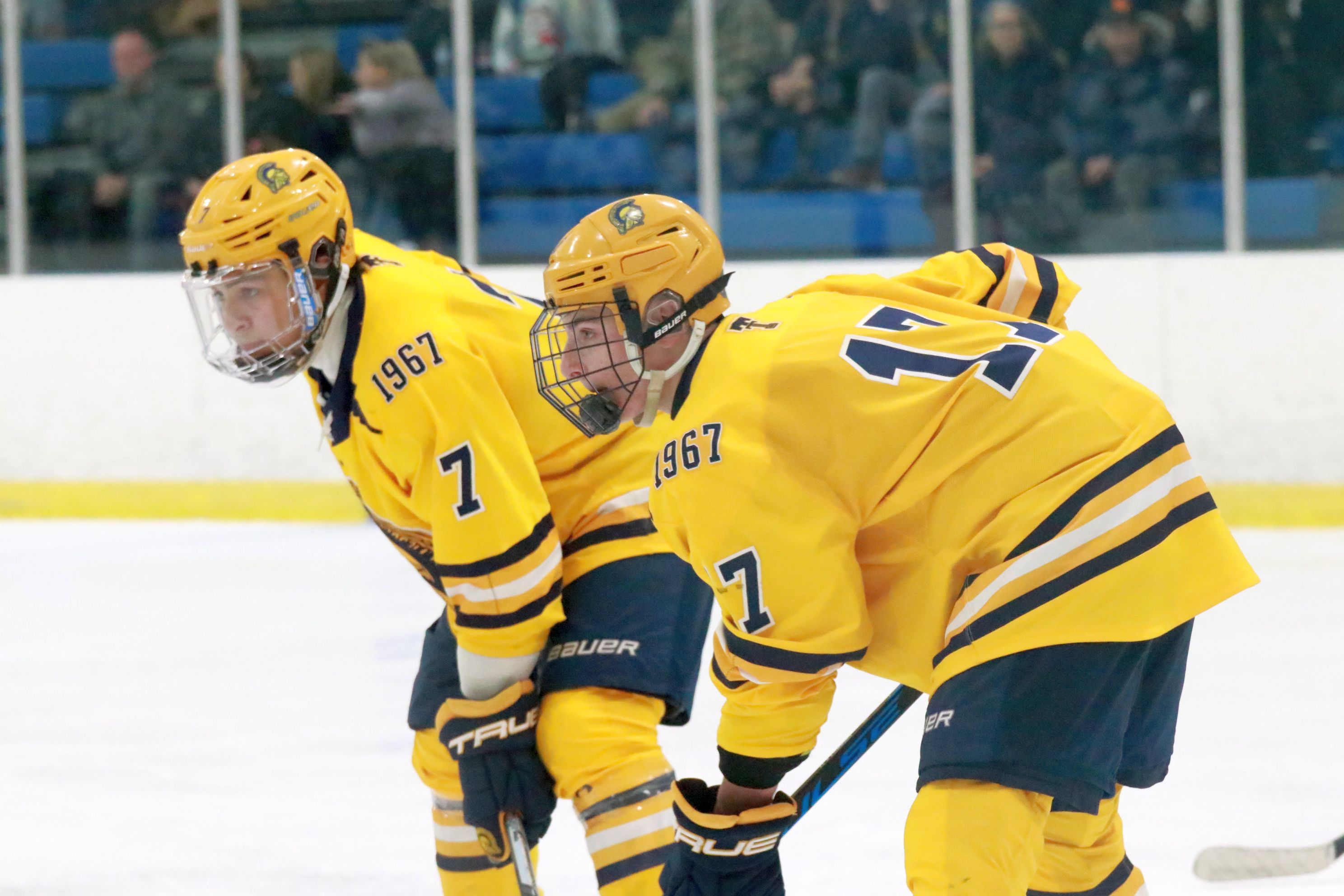 The Trenton ice hockey team was handed a 5-2 loss...