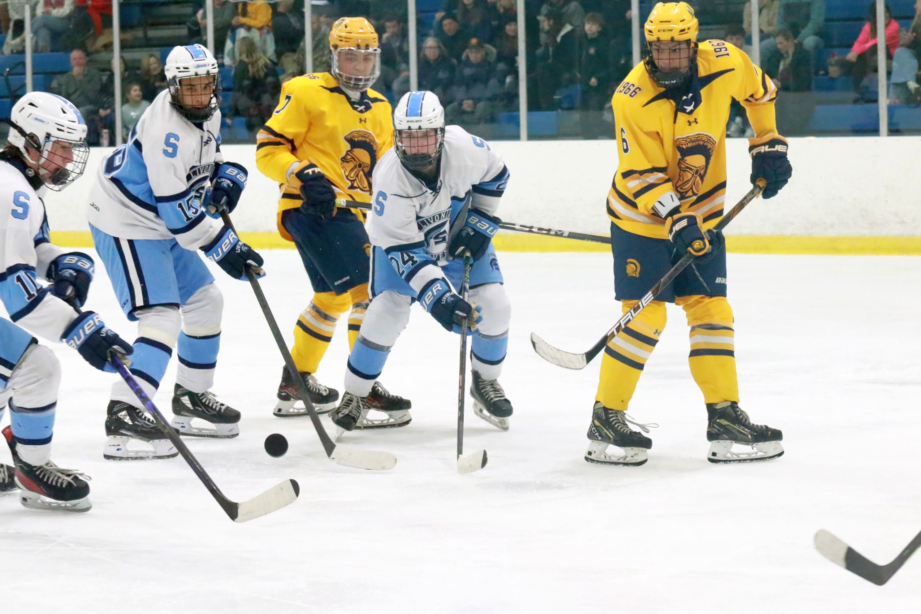 The Trenton ice hockey team was handed a 5-2 loss...