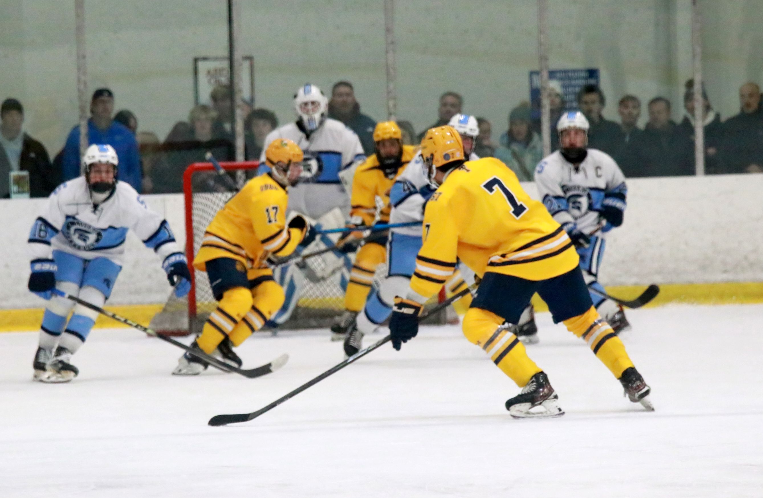 The Trenton ice hockey team was handed a 5-2 loss...