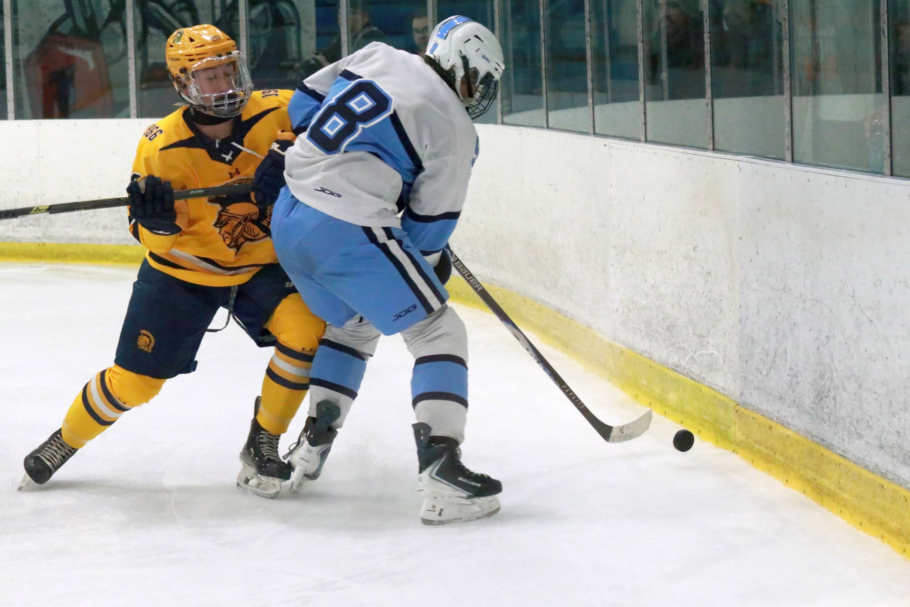 The Trenton ice hockey team was handed a 5-2 loss...