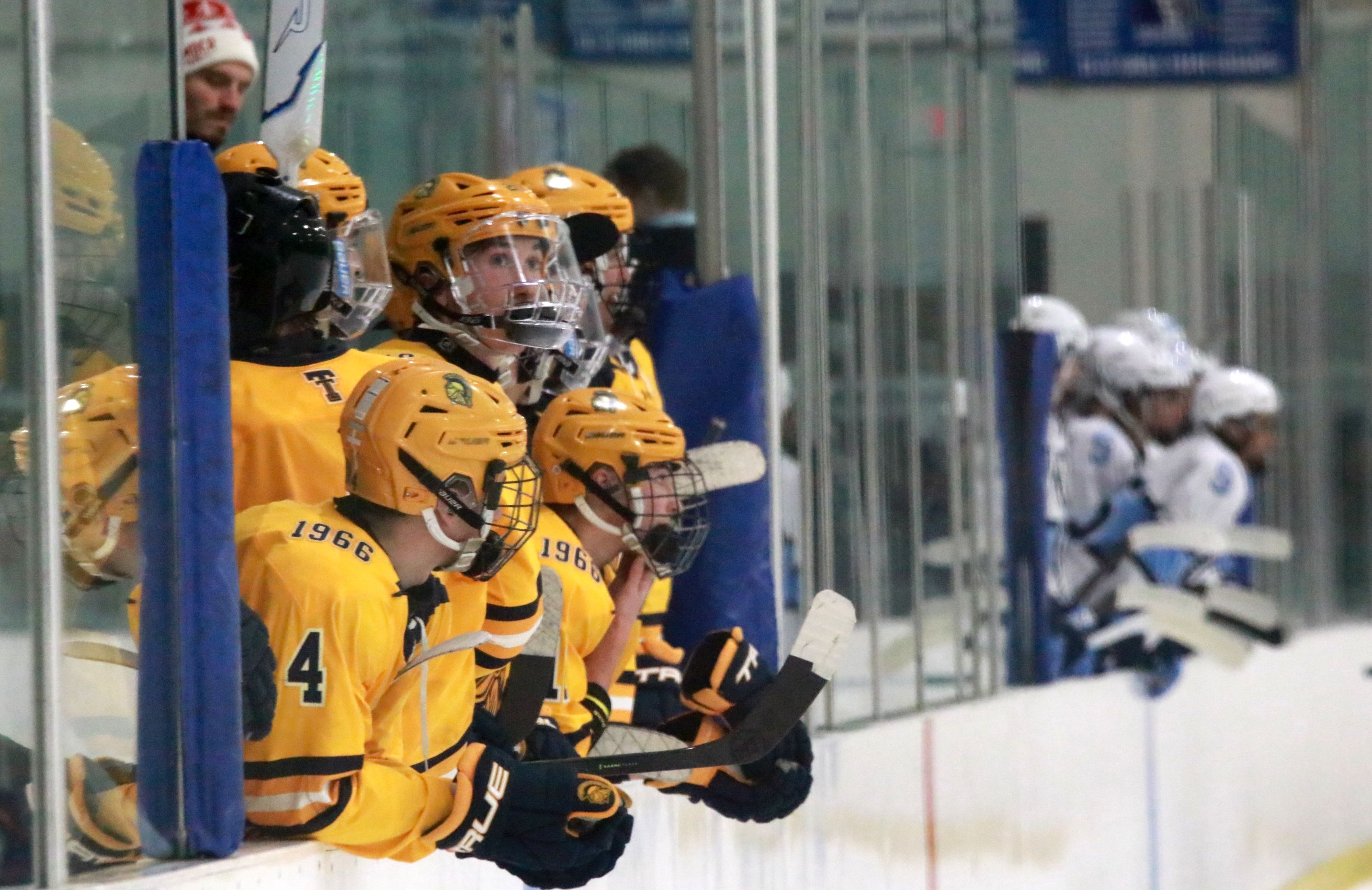 The Trenton ice hockey team was handed a 5-2 loss...