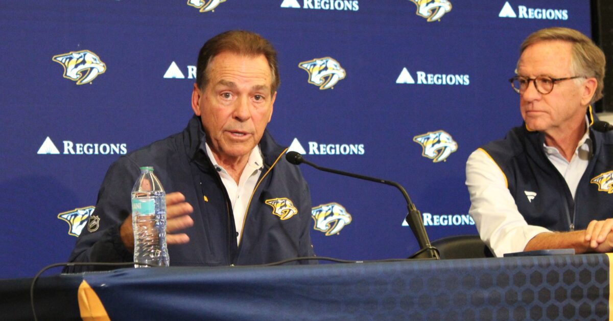 Why Nick Saban views minority stake in Nashville Predators as more than a financial investment