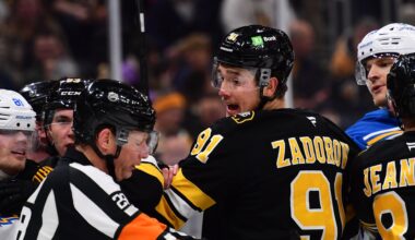 Bruins' Nikita Zadorov Had Crowd-Popping Moment At Celtics-Lakers