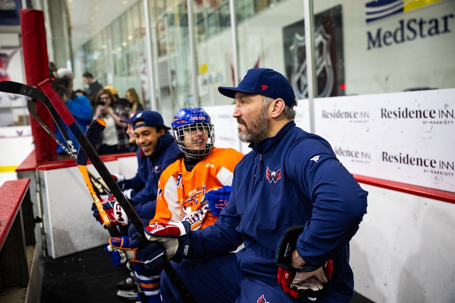 Alex Ovechkin hosts Montgomery players with disabilities