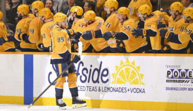 Predators Use Dominant 3-Goal Second Period to Win 5-1 vs. Flames - The Hockey Writers - Nashville Predators