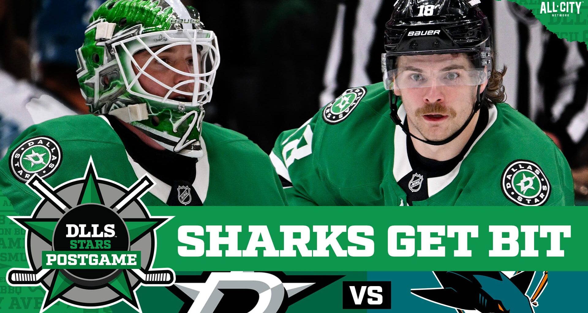 DLLS Dallas Stars postgame show - San Jose Sharks