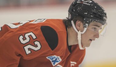 Flyers' Denver Barkey is in line to make his debut at the World’s Most Famous Arena.