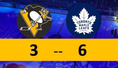 Penguins Self Destruct; Awful Mistakes Become Leafs Goals, Loss