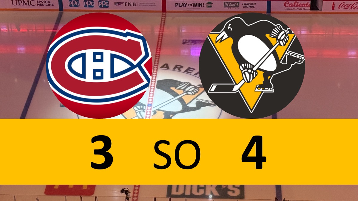 IT'S OVER! Penguins End Slide, Win Shootout; Crosby Breaks Record