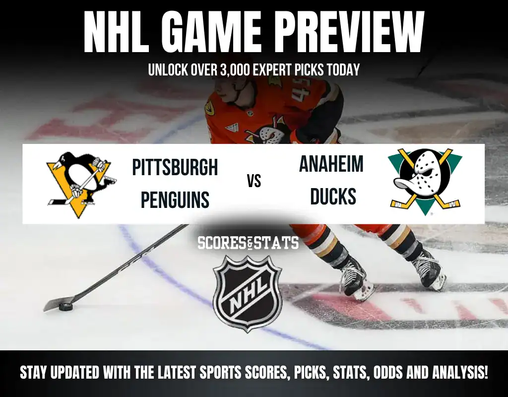 Pittsburgh Penguins vs Anaheim Ducks NHL preview, regular-season matchup in Pittsburgh.