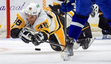 Analysis: Why the absence of Blake Lizotte — who should return Sunday — has hit Penguins unusually hard