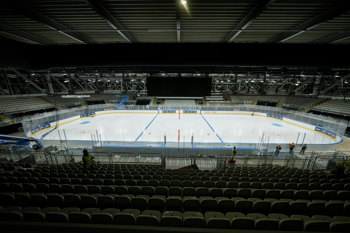 The Olympic rink on the outskirts of Milan is said to be 3 feet short of NHL regulation.
