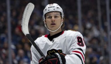 Chicago Blackhawks’ Connor Bedard sustains apparent injury in dying seconds of loss to St. Louis Blues