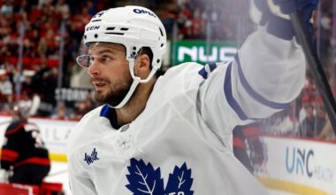 Leafs top Hurricanes to close out six-game trip with third straight win