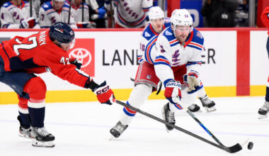 Lafreniere scores No. 100 in Rangers' five-goal third period