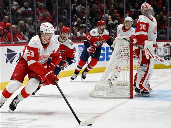 Moritz Seider has a goal and an assist, Red Wings beat Capitals 5-2